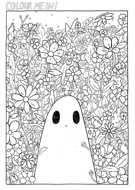Sad Ghost Club Coloring Pages