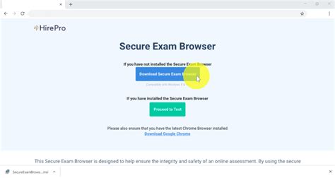 safe browser exam for windows 10