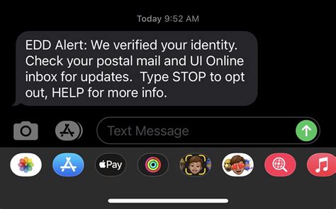 Safe Edd Center Text Message
