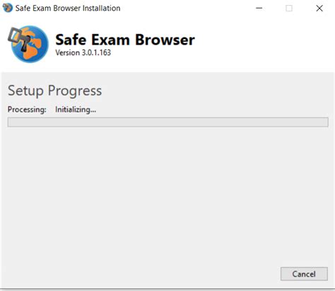 safe exam browser stuck install