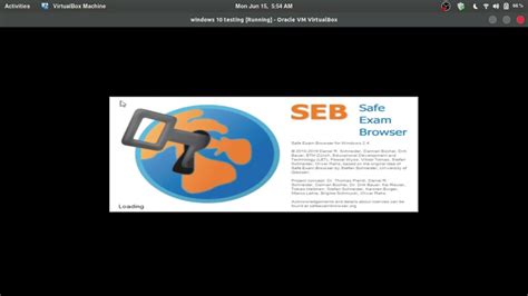 safe exam browser virtual machine