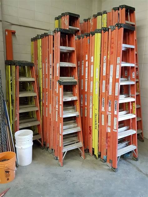 Safe Ladder Storage
