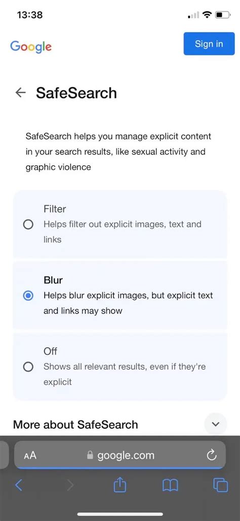 Safe Search Settings Iphone 12
