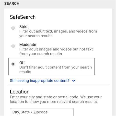 Safesearch Page