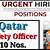safety officer job vacancy in qatar 2022 world
