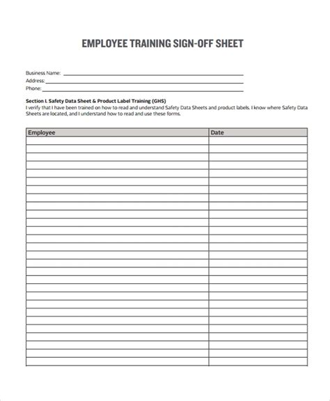 Sign Off Sheet Fill Out and Sign Printable PDF Template signNow