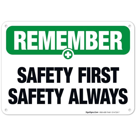 Safety First