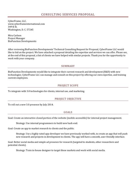 safety consultant proposal template