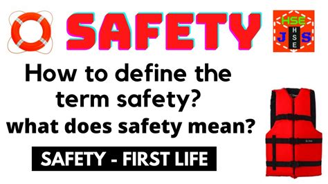 Safety Definition Term