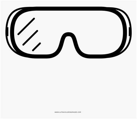 safety goggles coloring page