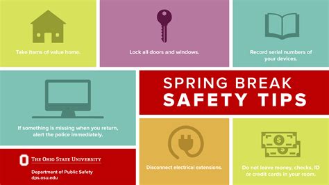 safety tips for spring break