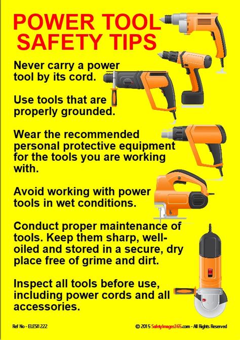 safety tips for using power tools