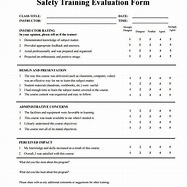 safety training evaluation feedback