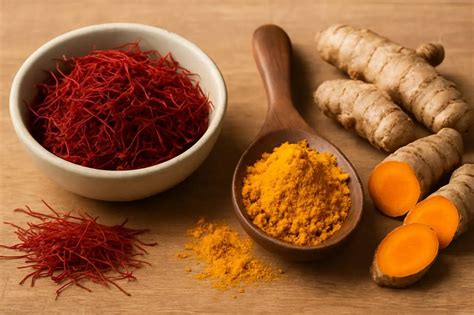 Saffron Vs Turmeric