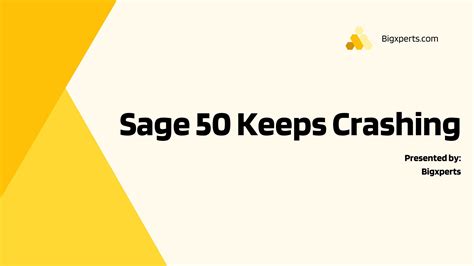 Sage 50 Keeps Freezing
