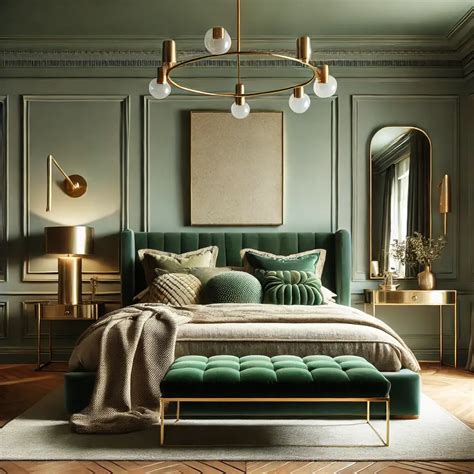 Sage Green Bedroom Maximalist