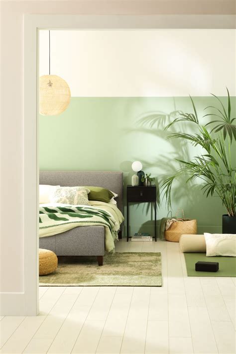 Sage Green Half Wall