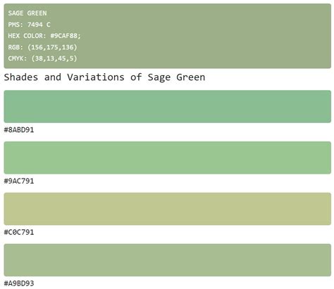 sage green html color code