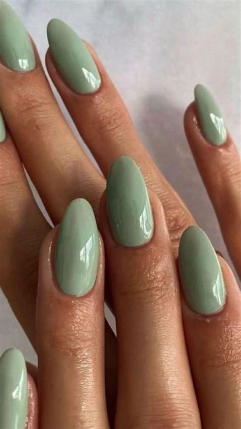 Sage Green Nails