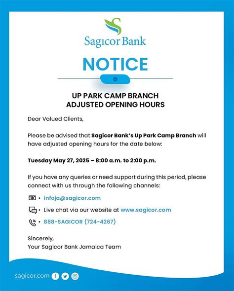 Sagicor Up Park Camp Branch Code
