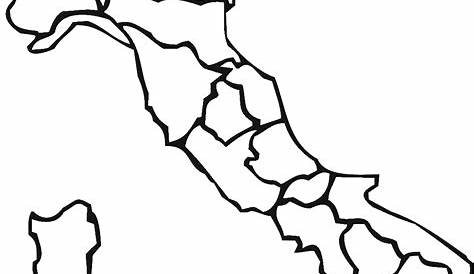 Geografia: Cartina dell'Italia da colorare | MAMMA E CASALINGA