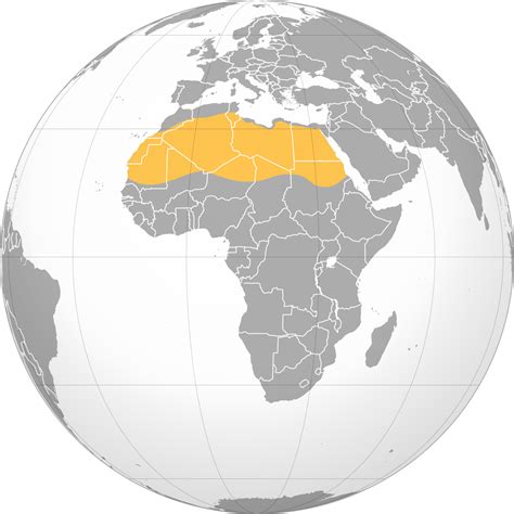 sahara carte du monde