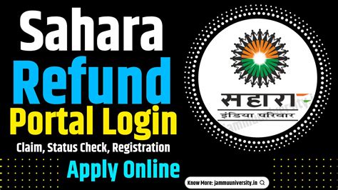 sahara refund portal status check