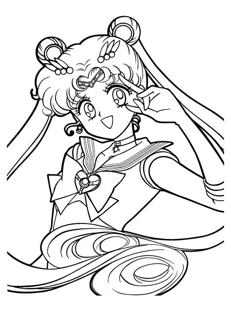 sailor moon coloring pages 1 Educative Printable