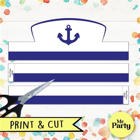 Sailor Crew Hat Printable