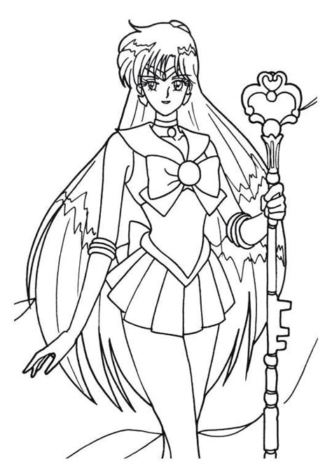 Sailor Pluto Coloring Pages