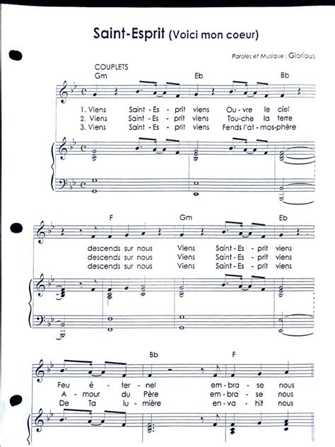 Saint Esprit Glorious Pdf