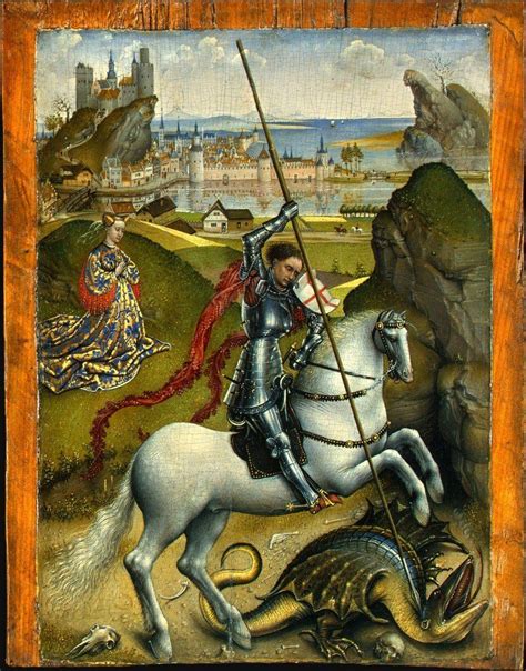 saint george and the dragon by van der weyden