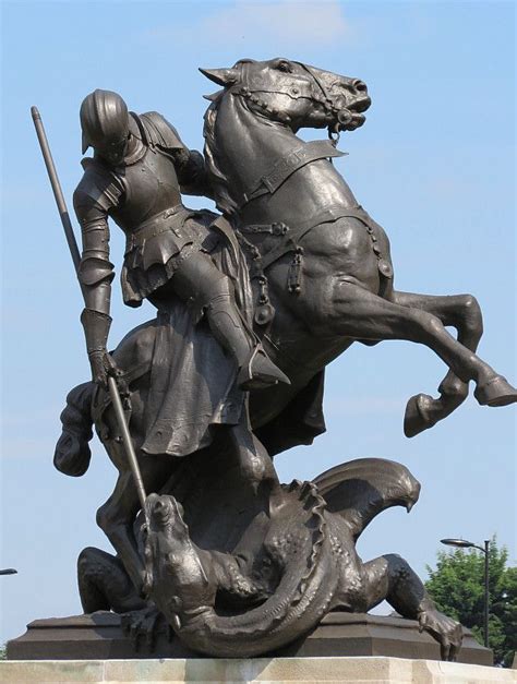 saint george and the dragon statue