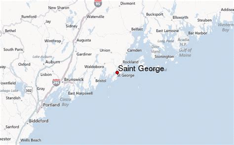 saint george maine map