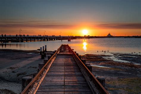 saint kilda sunset south australia