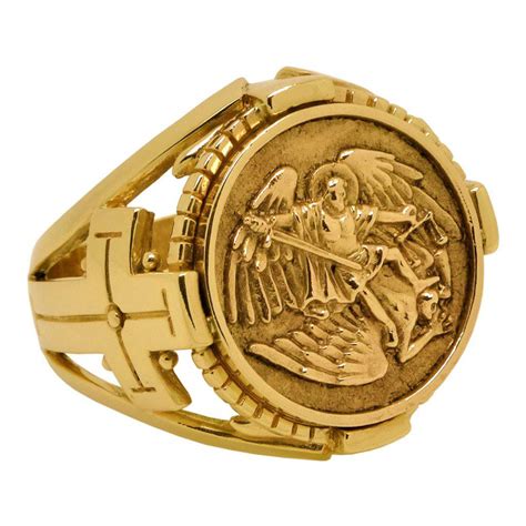 Saint Michael Ring for Men