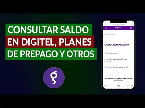 saldo digitel postpago