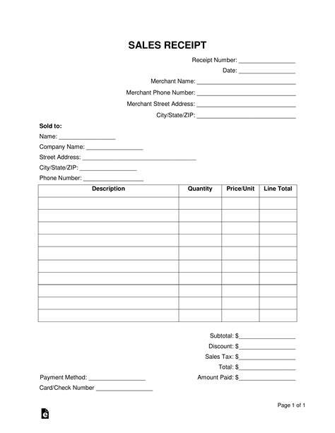 FREE 11+ Sample Sales Receipt Forms in PDF Excel Word