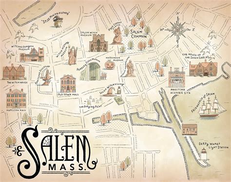 Salem Map Massachusetts