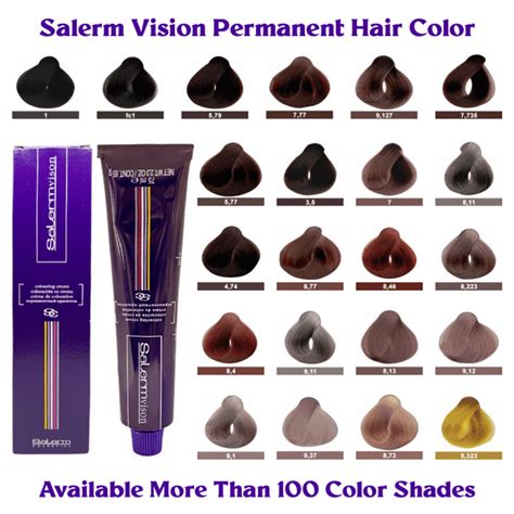 salerm vision permanent cream haircolor