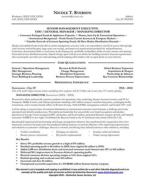 Senior Sales Manager Resume Templates at