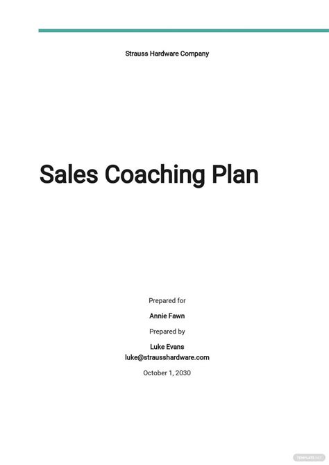 FREE 11+ Coaching Plan Templates in PDF MS Word Pages Google Docs