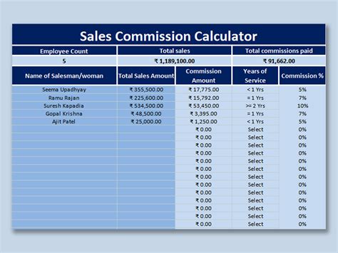 13+ Commission Template Sample Excel Templates