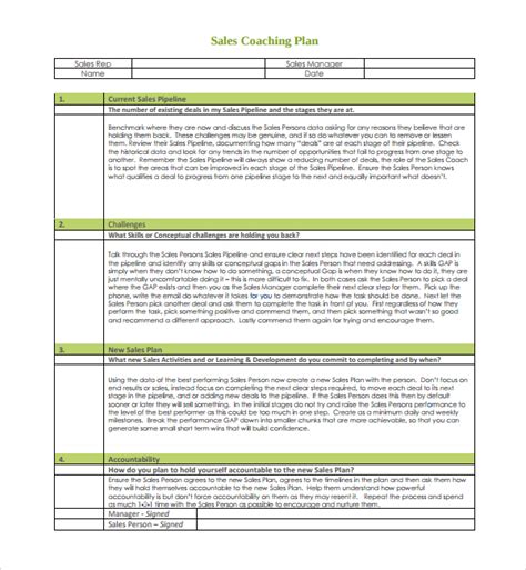 FREE 11+ Coaching Plan Templates in PDF MS Word Pages Google Docs