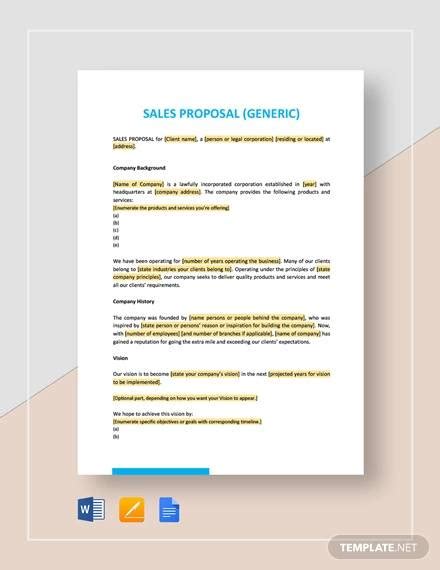 Sales Proposal Final Templates at