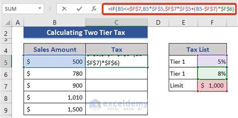 sales tax function in excel