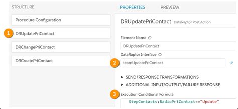 salesforce integration procedure execution conditional formula