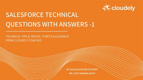 salesforce technical lead interview questions and answers