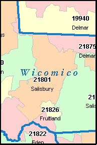 salisbury md zip code