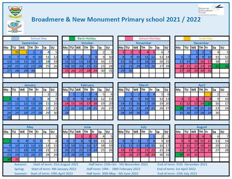 salisbury school term dates